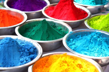 Colors of Holi clipart