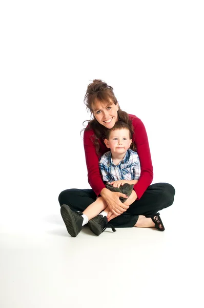 Mutlu anne ile oğlu — Stok fotoğraf