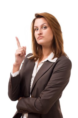 Business women with serious face clipart