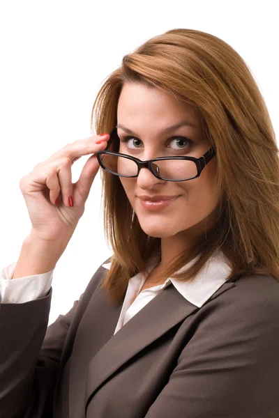 Business woman looking at you — Stock Photo, Image