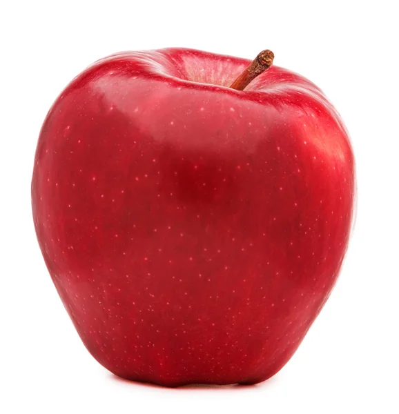 Roter Apfel Isoliert Über Weißem Hintergrund — Stockfoto