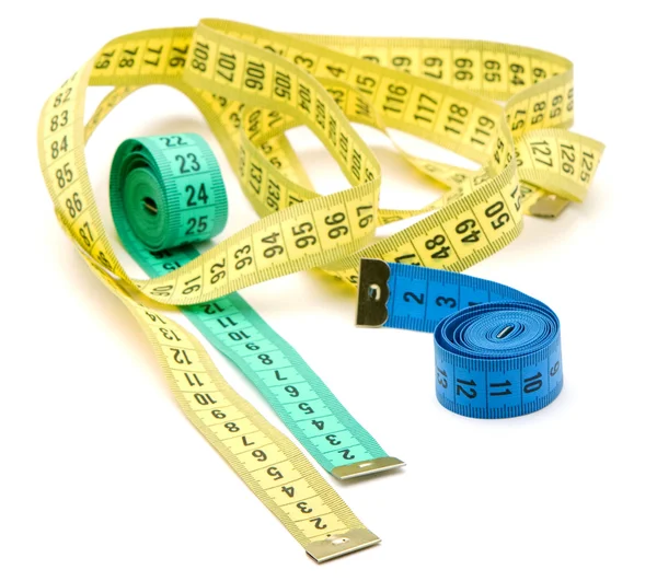 Three measuring tapes Stock Picture