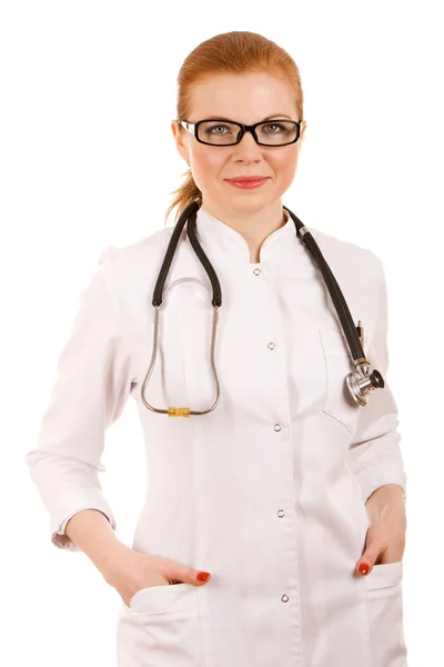 Vackra Framgångsrika Kvinnliga Läkare — Stockfoto