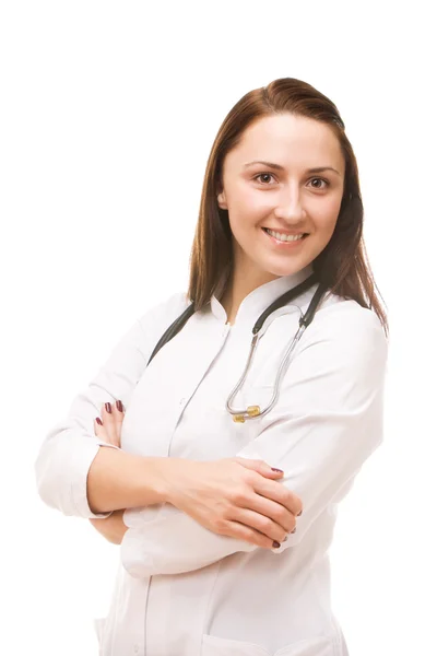 Portrait of a young female doctor — Stock Photo, Image