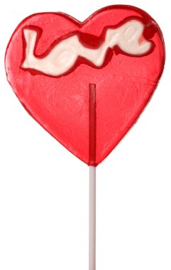 Kalp şekli lolipop Stick