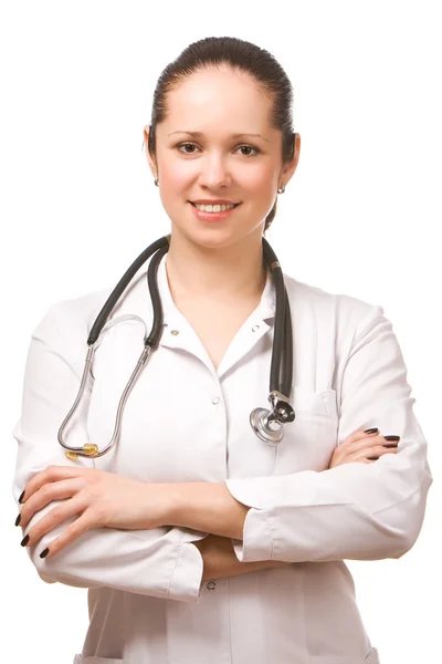 Portrait of a young beautiful doctor — Stock Photo, Image
