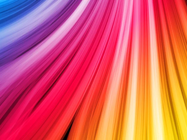 Abstrato ondas coloridas sobre fundo preto — Vetor de Stock
