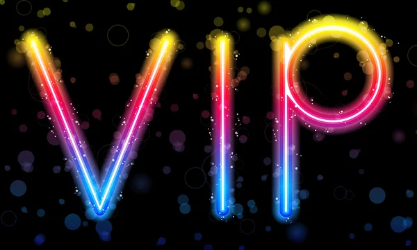 VIP Festa molto importante Luci arcobaleno Glitter con Spa — Vettoriale Stock