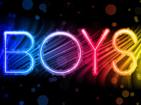 Chłopcy gay pride streszczenie kolorowe fale na czarnym tle — Wektor stockowy