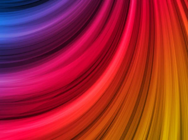 Abstracte kleurrijke golven op zwarte achtergrond — Stockvector