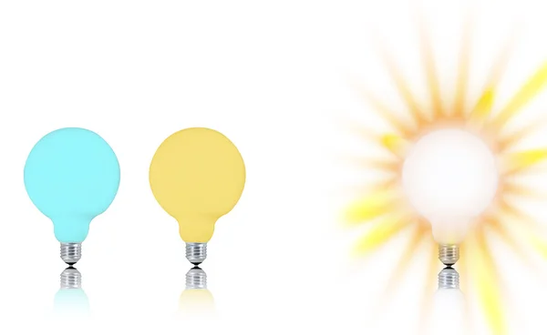 Multicolor bulb — Stock Photo, Image