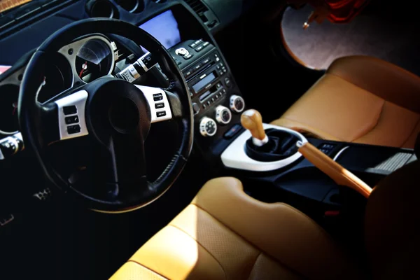 Modern sport car interior Stock Image