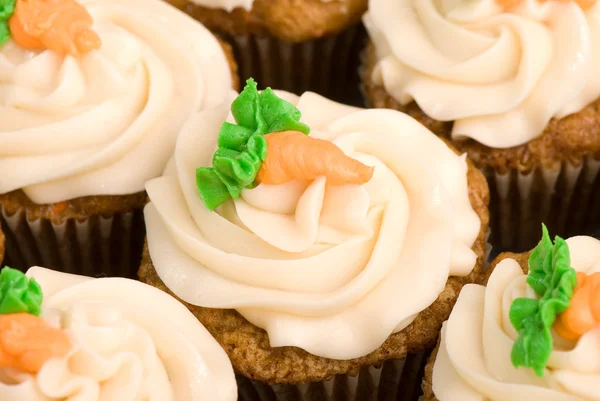 Karottenkuchen-Cupcakes — Stockfoto