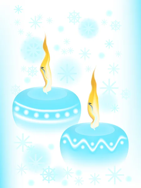 New year candles — Stock Vector