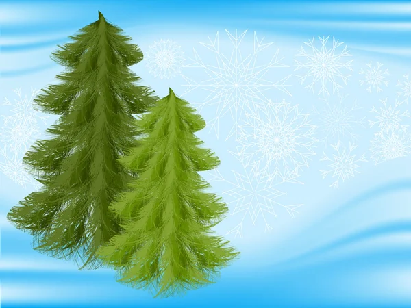Зимние деревья — стоковый вектор