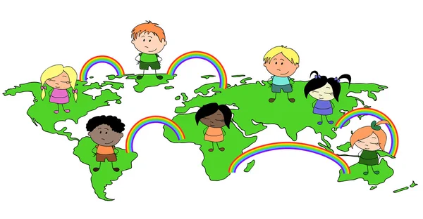 世界儿童国际日 — 图库矢量图片