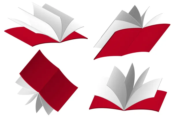 Livres rouges — Image vectorielle