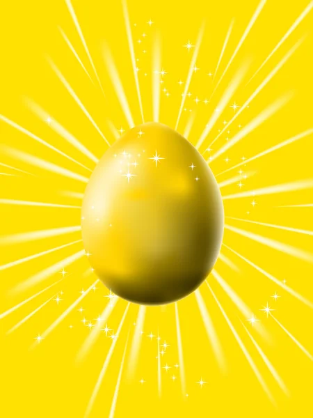 Golden egg — Stock Vector
