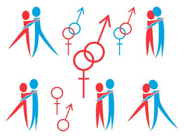 Male and female clipart