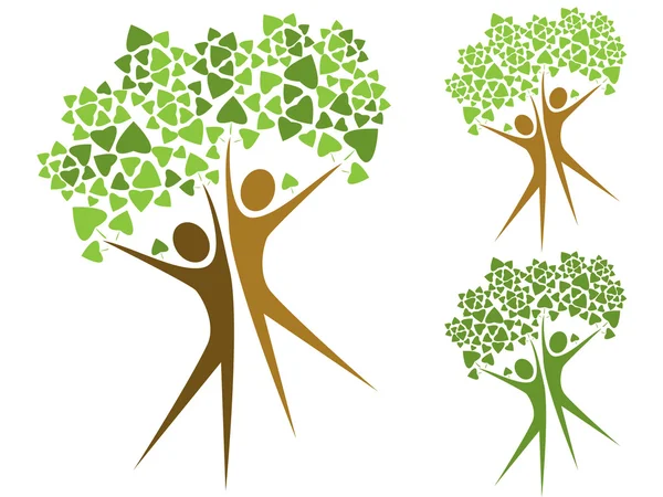 Πράσινα δέντρα — Διανυσματικό Αρχείο
