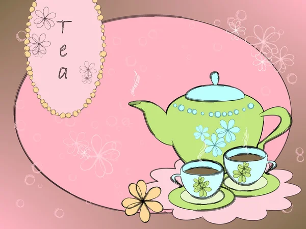 Чай фону — стоковий вектор