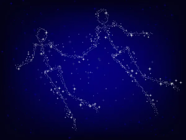 繁星点点的天空 — 图库矢量图片
