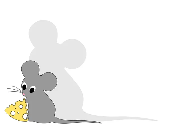 灰色のマウス — ストックベクタ
