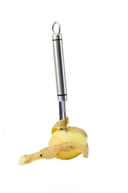 Peeler and potato clipart
