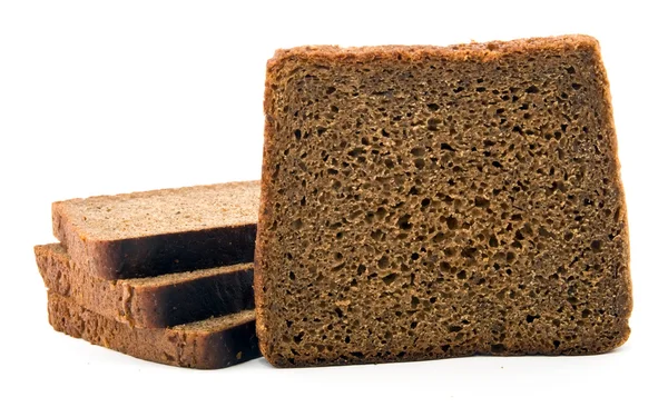 Some Slices Rye Bread White — Stock Photo, Image
