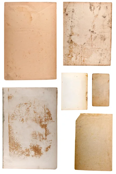 Papéis antigos em branco conjunto — Fotografia de Stock