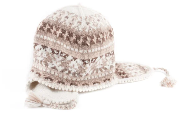 따뜻한 니트 스카프와 모자 — 스톡 사진