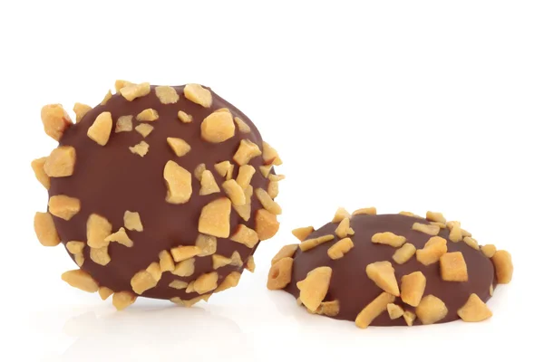 Choklad och honeycomb kex — Stockfoto