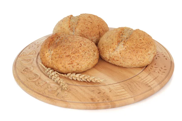 Kepekli ekmek ruloları — Stok fotoğraf