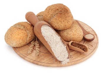 Wholegrain Bread Rolls clipart