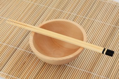 Japanese Bowl and Chopsticks clipart