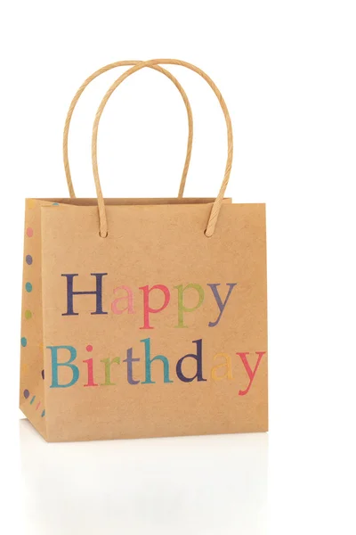 Zadowolony urodziny prezent torba — Zdjęcie stockowe
