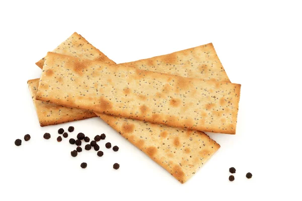 Zout en peper crackers — Stockfoto