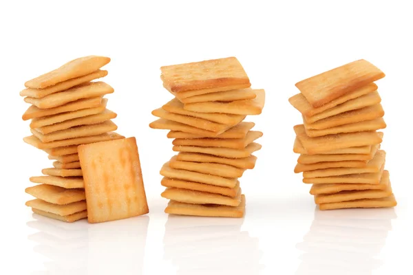 Cheese Cracker Biscuits — Stock Photo, Image