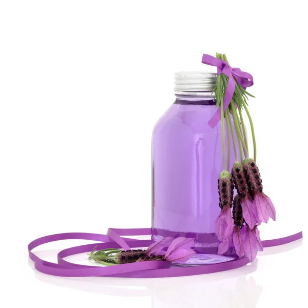 Lavendel ört blomma vatten — Stockfoto