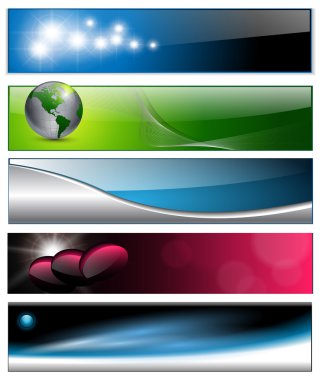 Banners, headers clipart