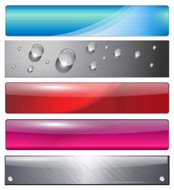 Banners, headers clipart