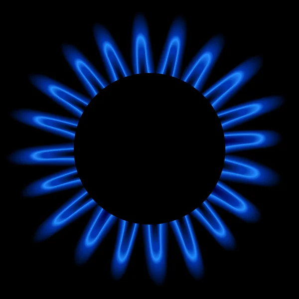 Fiamma di gas naturale — Vettoriale Stock