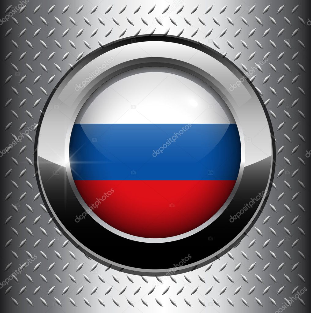 Russia flag, map and button Stock Vector by ©cobalt88 2493307