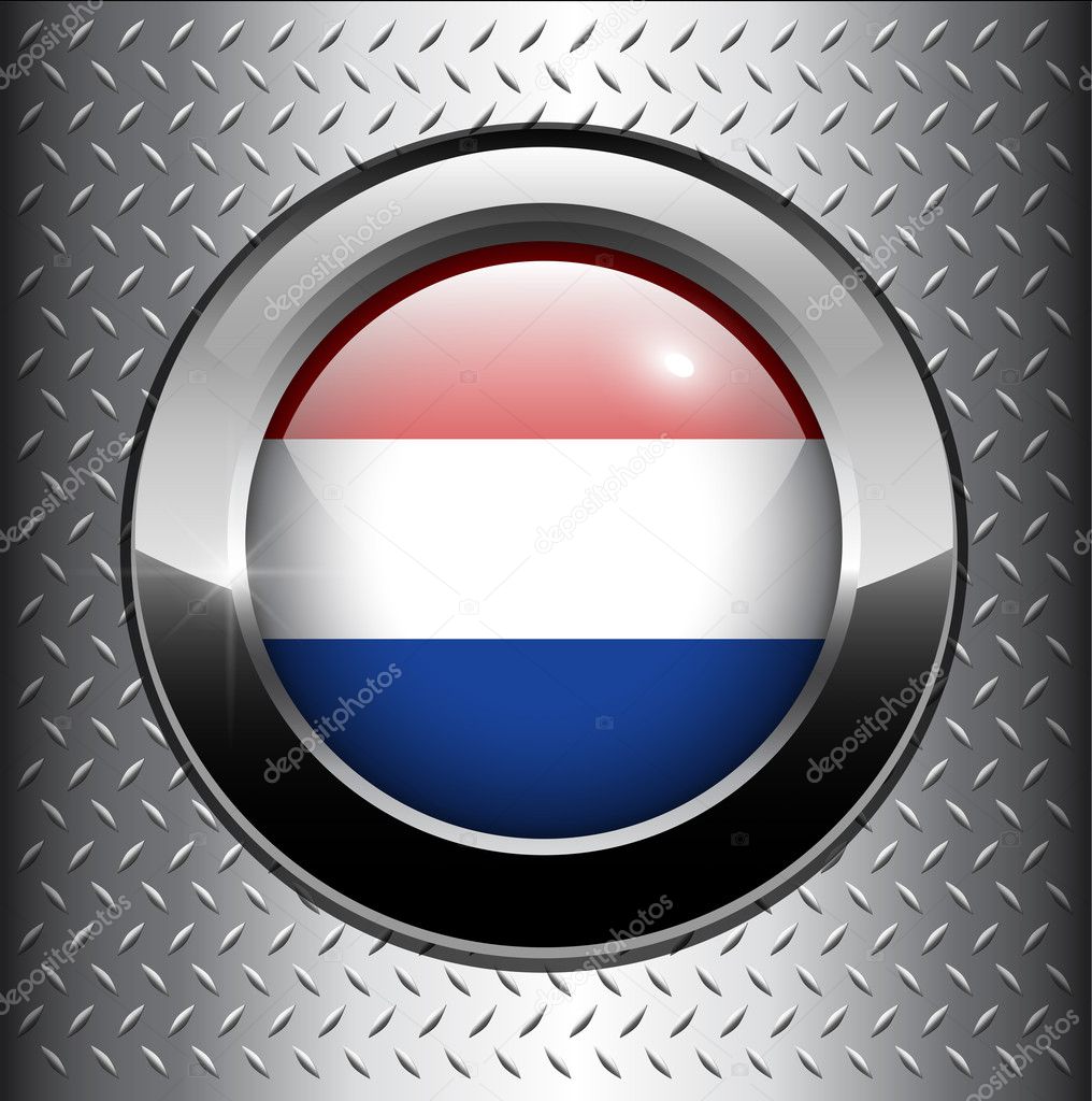 Holland flag button