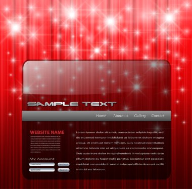 Website template clipart