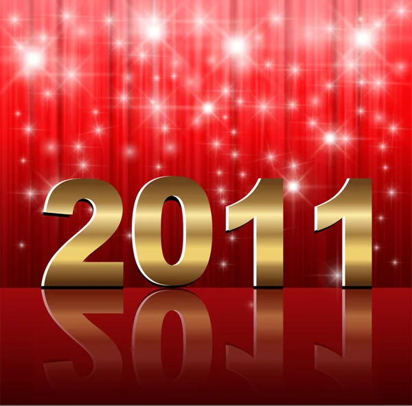Ano Novo 2011 fundo —  Vetores de Stock