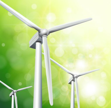 Green energy concept clipart