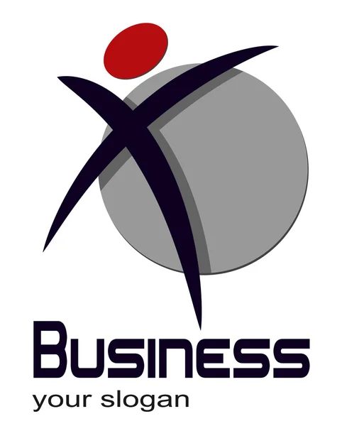 Logo Dynamiczny Kształt Człowieka Idealne Logo Dla Twojej Firmy — Wektor stockowy