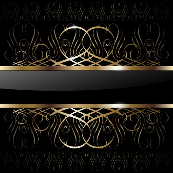 Abstract Achtergrond Luxe Goud Vector Illustratie — Stockvector