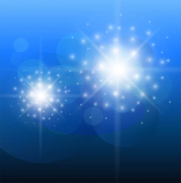 Abstrakter Hintergrund Blau Glitzernder Stern Des Lichts Vektor — Stockvektor